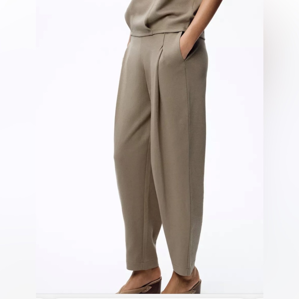 Zara Taupe Women's Trousers
